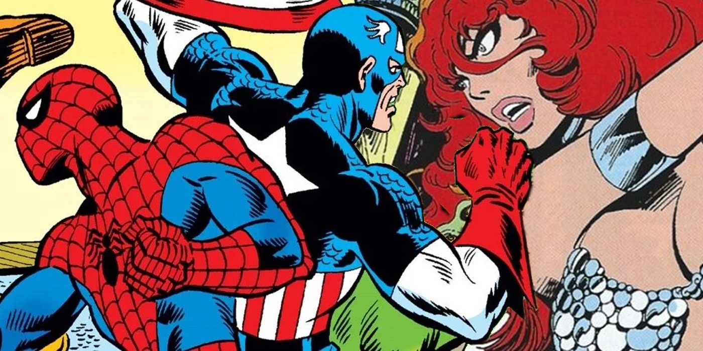 Marvel Team-Up Spider-Man Captain America and Red Sonja
