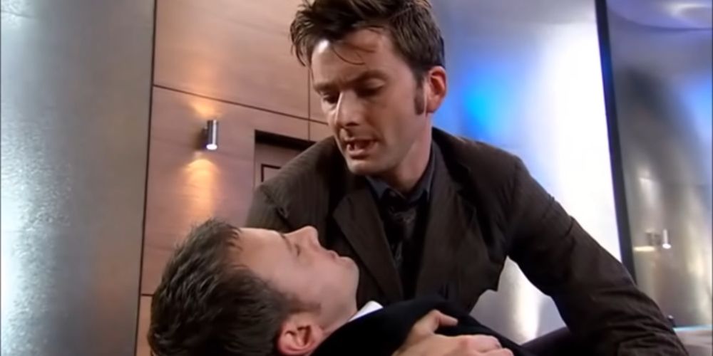 The Master dies in the Doctor's arms in Doctor Who