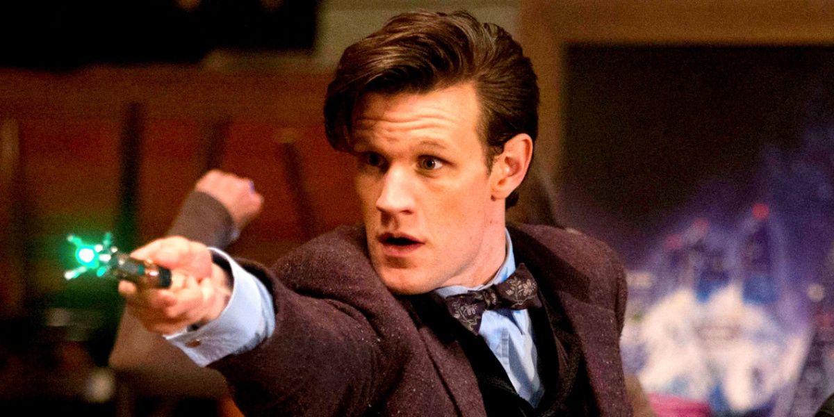 Matt Smith from Doctor Who with Sonic Screwdriver