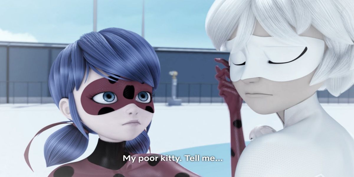 An image of Miraculous Ladybug and Cat Blanc.