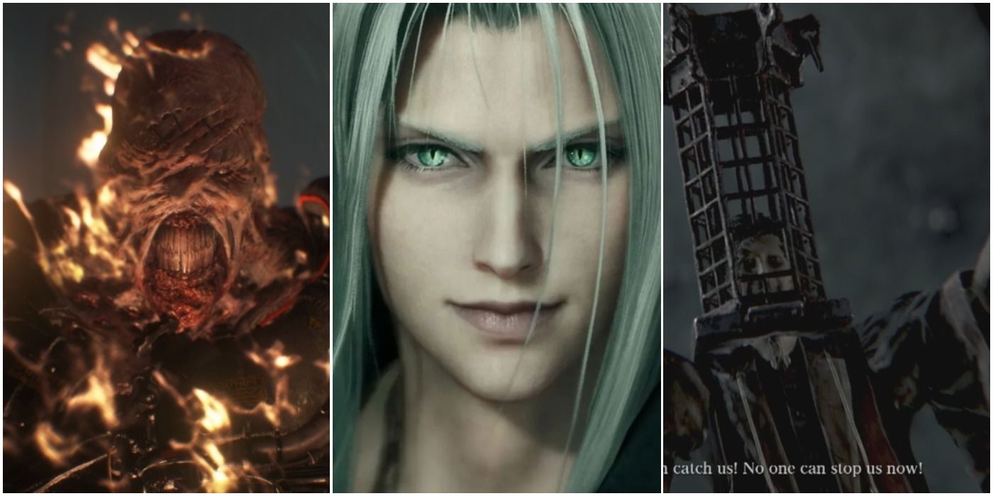 Most Hateable Video Game Villains list featured image Nemesis Sephiroth Micolash Resident Evil Final Fantasy VII Bloodborne