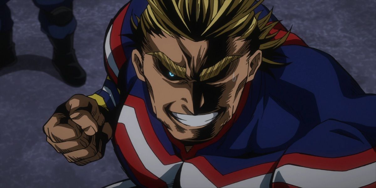 All Might prepared to strike in My Hero Academia.