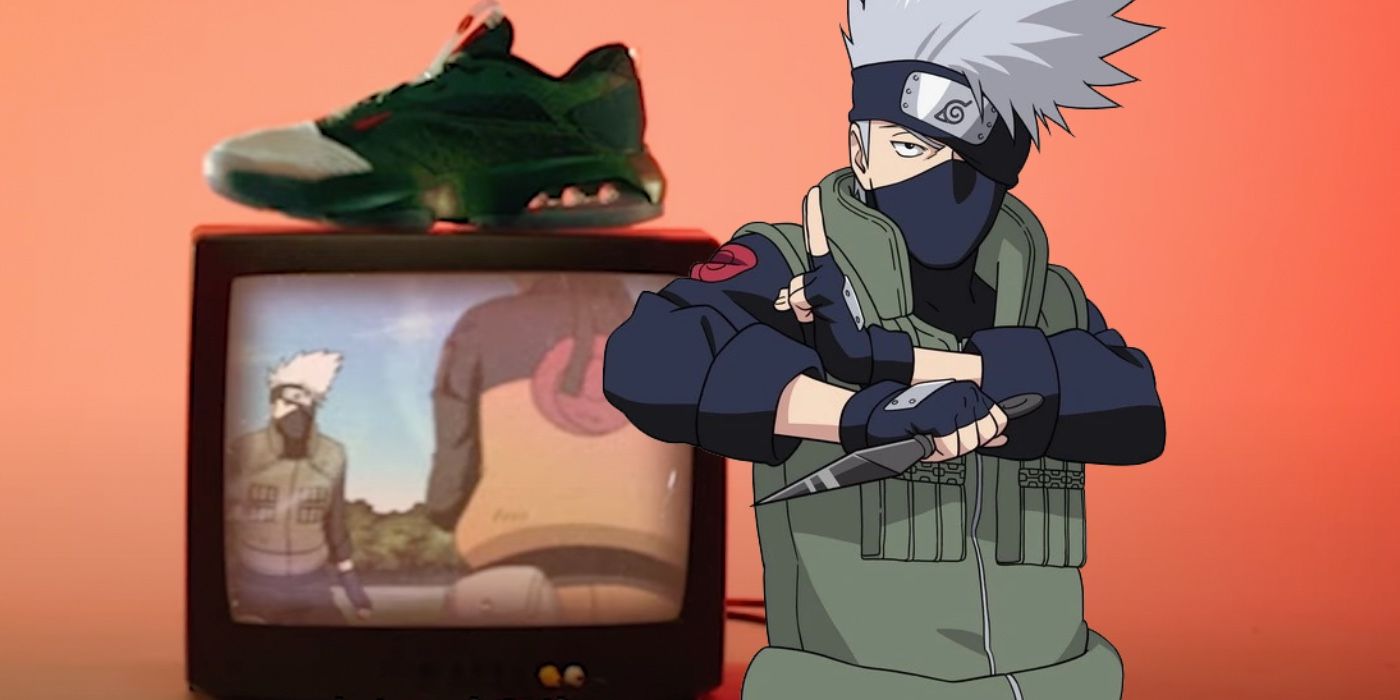 Kakashi in the new Naruto x Nike collab