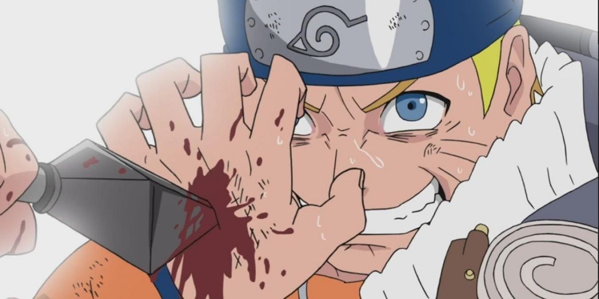 Naruto Stabs Hand