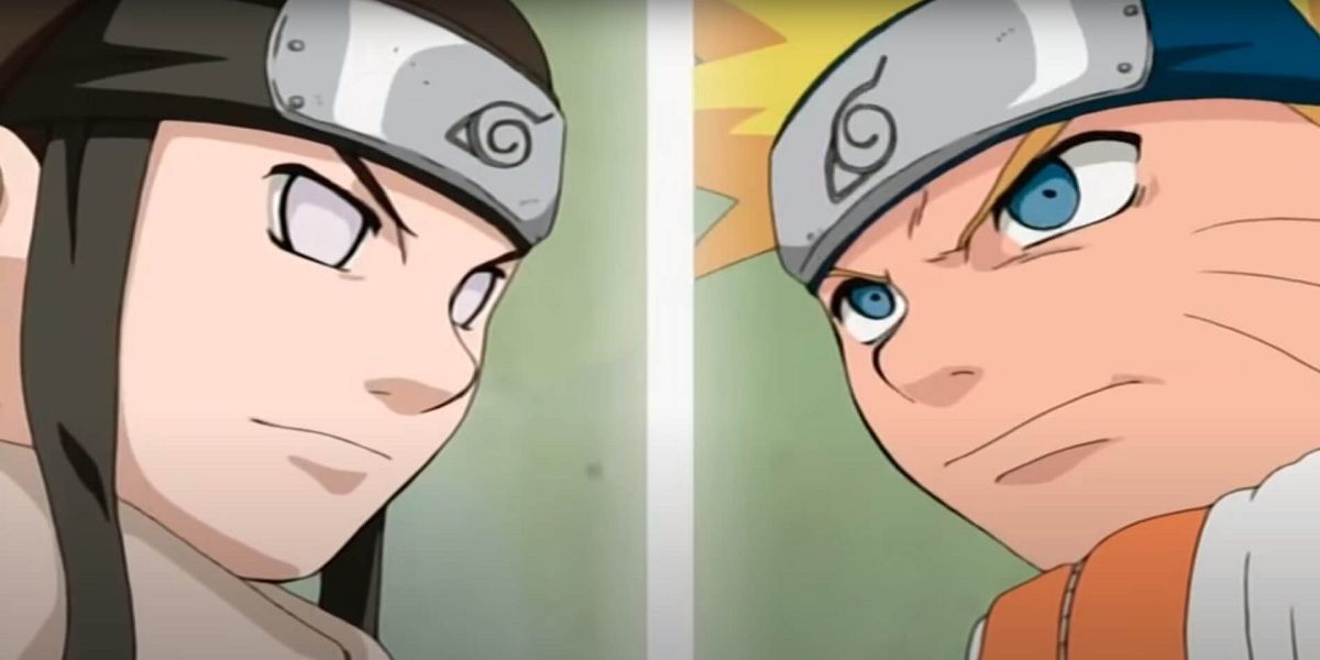 Naruto VS Neji Glaring