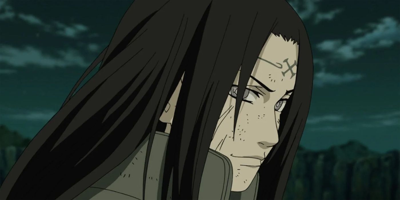 Neji during the war arc in Naruto.