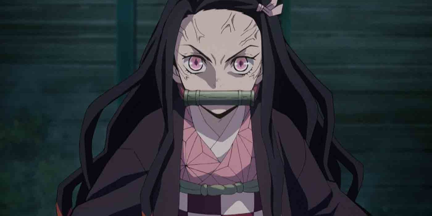 Nezuko from the Demon Slayer anime.