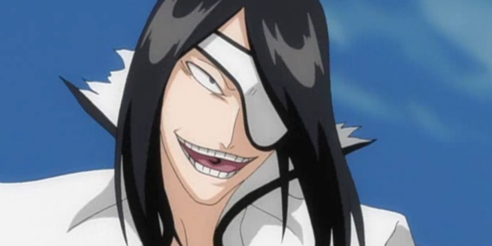 Nnoitora smugly laughing in Bleach.
