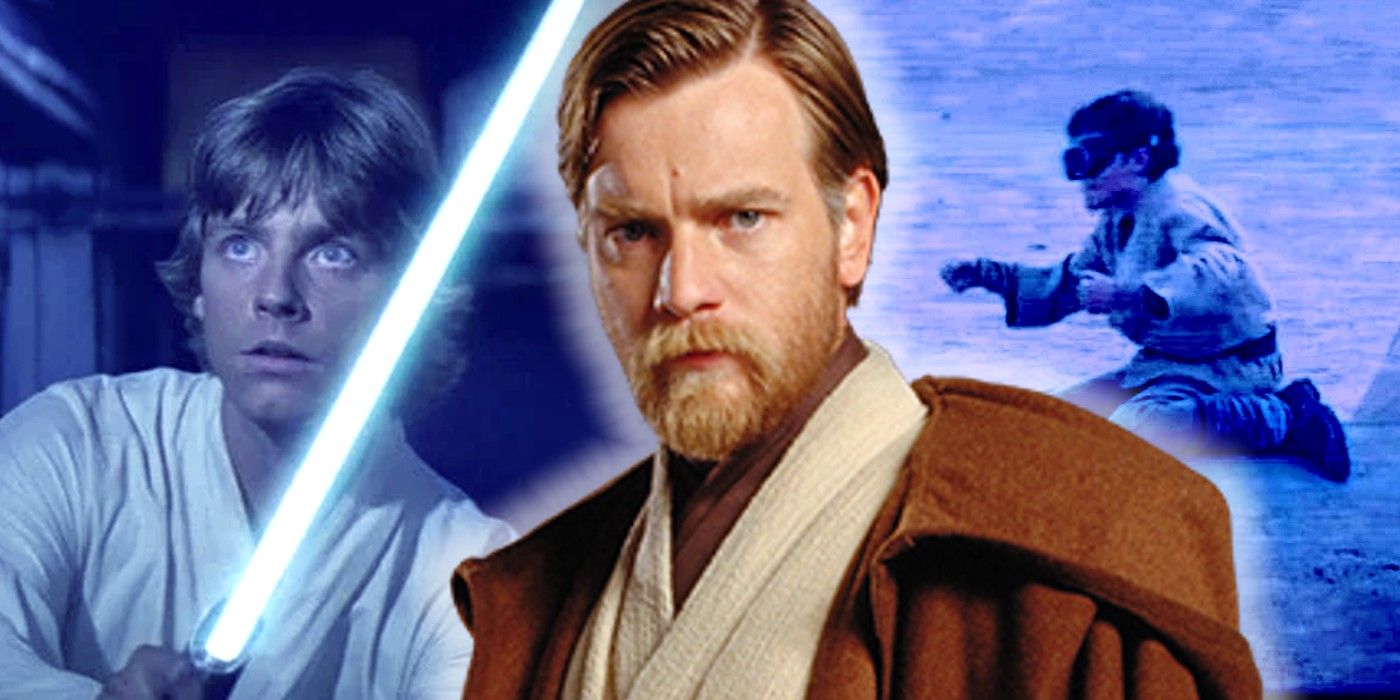 Obi Wan and young Luke Skywalkers