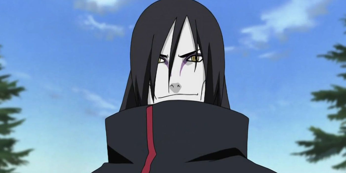 Naruto's Orochimaru in an Akatsuki uniform.