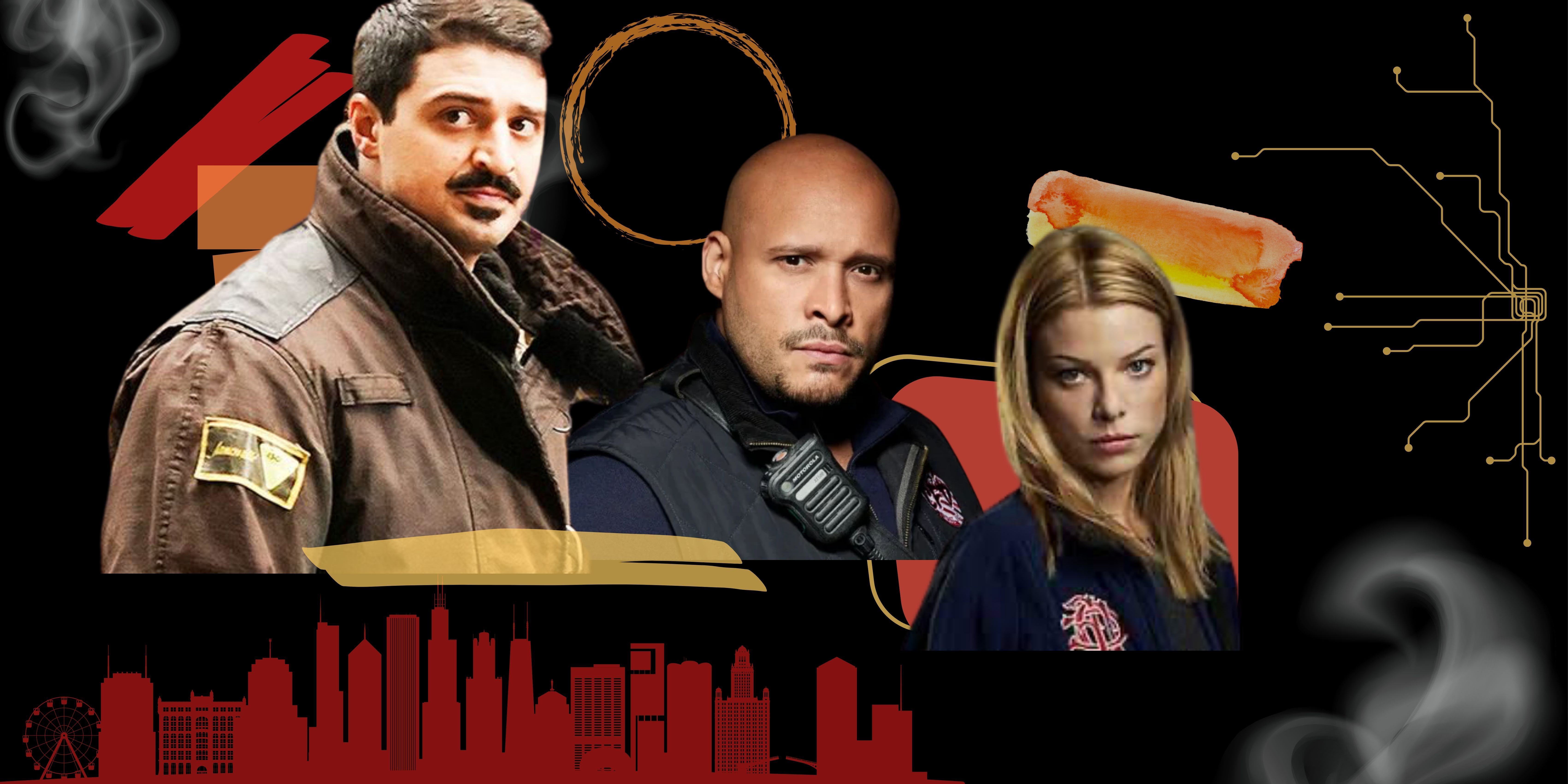 Otis, Cruz and Shay played by Yuri Sardarov, Joe Minoso, and Lauren German in Chicago Fire