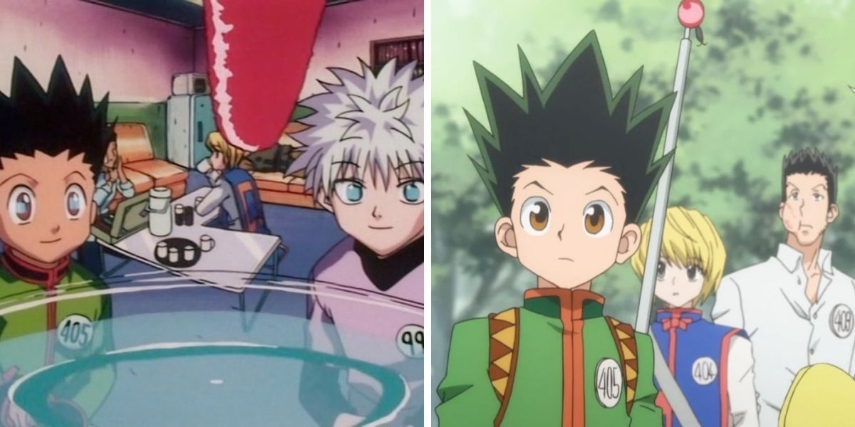 Images feature the characters from Hunter x Hunter (1999) and Hunter x Hunter (2011)