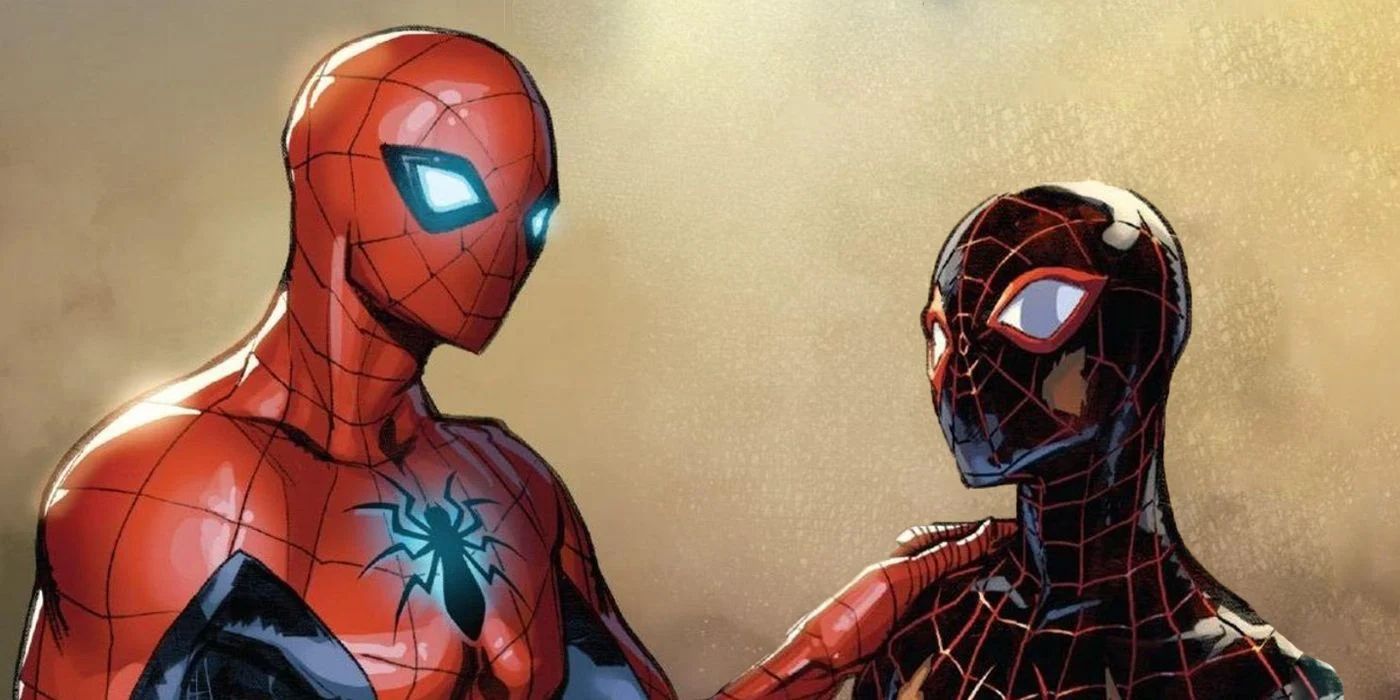 Peter Parker and Miles Morales as Spider-Man