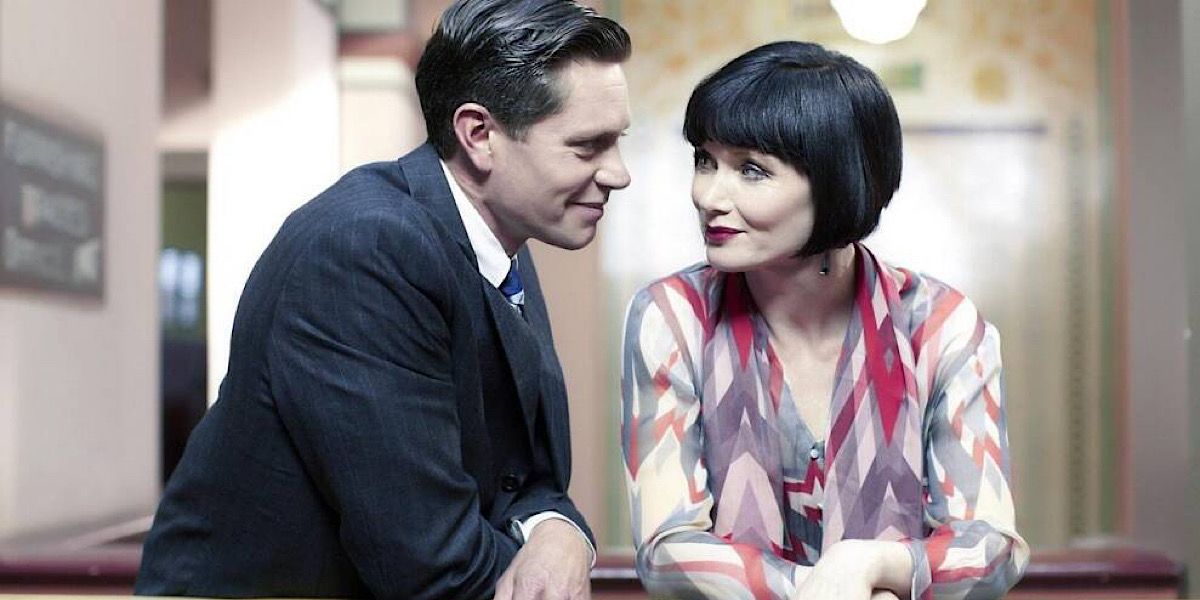 Phryne and Jack looking at each other - Miss Fisher's Murder Mysteries