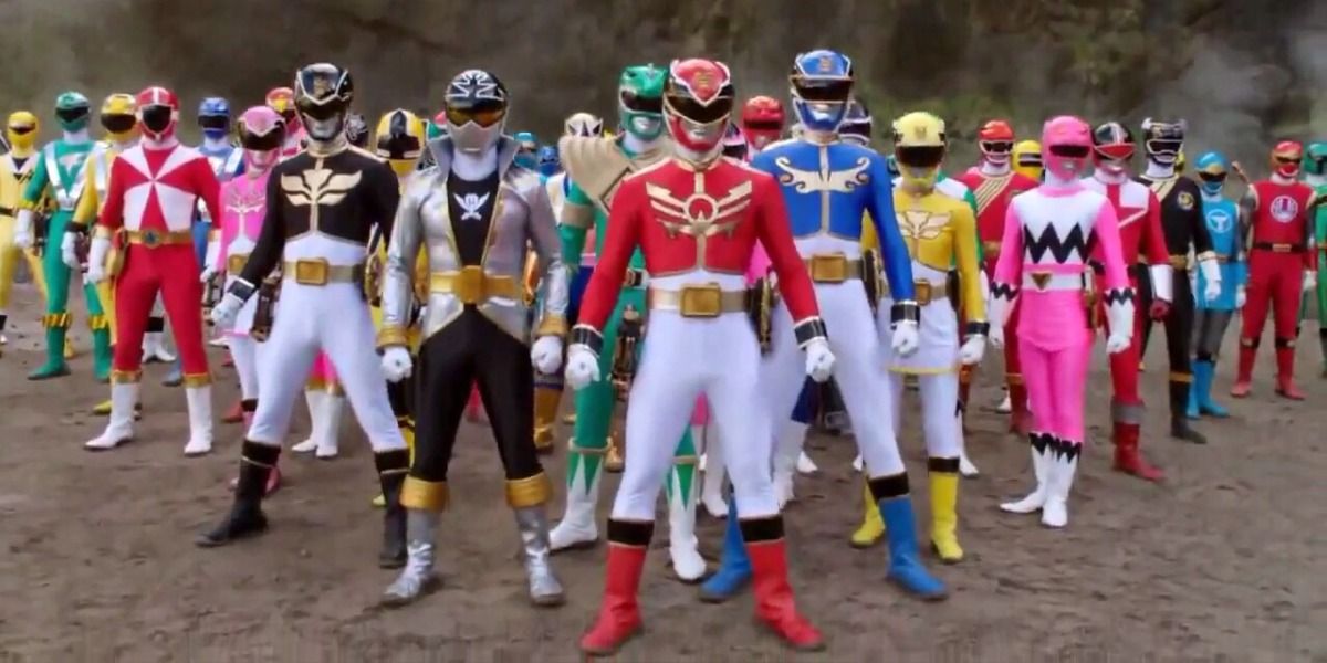 An assortment of different rangers for the Power Rangers 25th Anniversary.