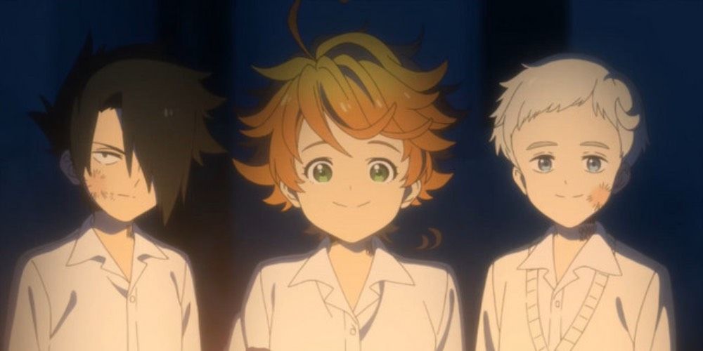 Ray, Emma, and Norman from Promised Neverland