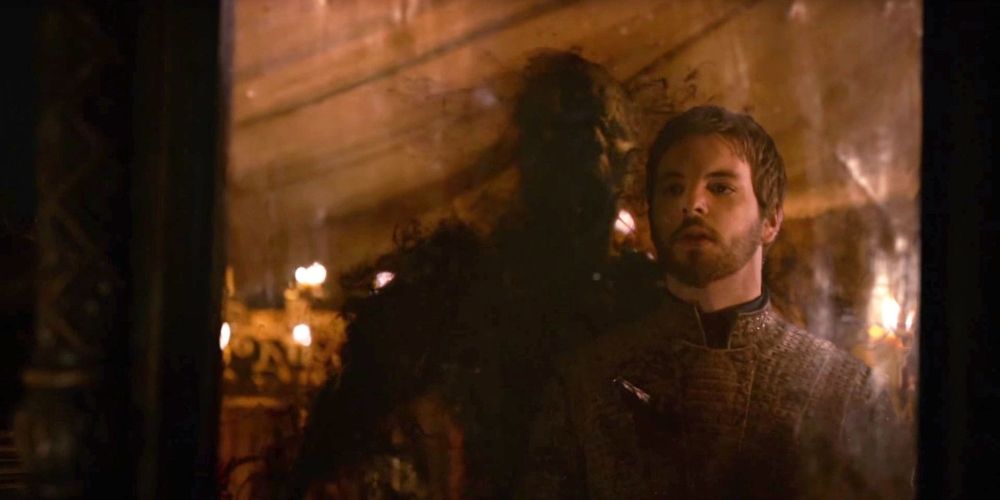 Renly Baratheon killed by a shadow demon in Game of Thrones