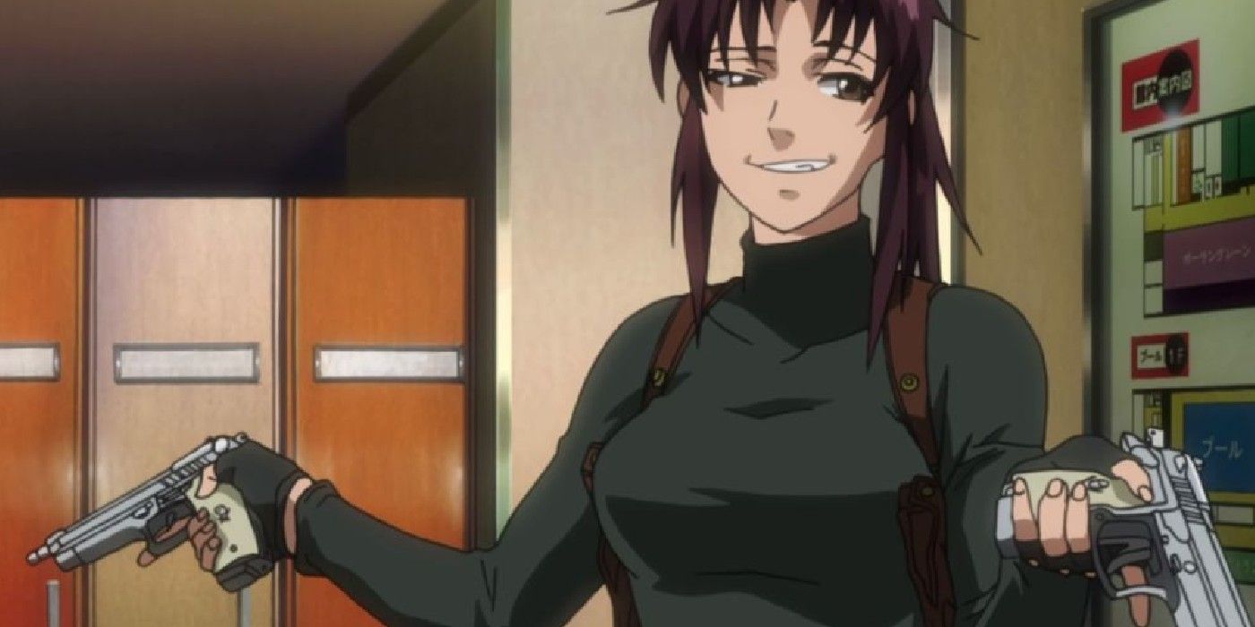 Revy Messes With Her Victims In Black Lagoon