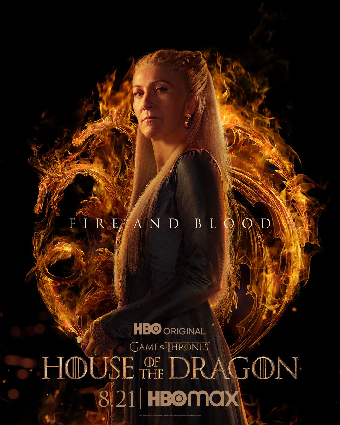 Rhaenys Targaryen in House of the Dragon poster