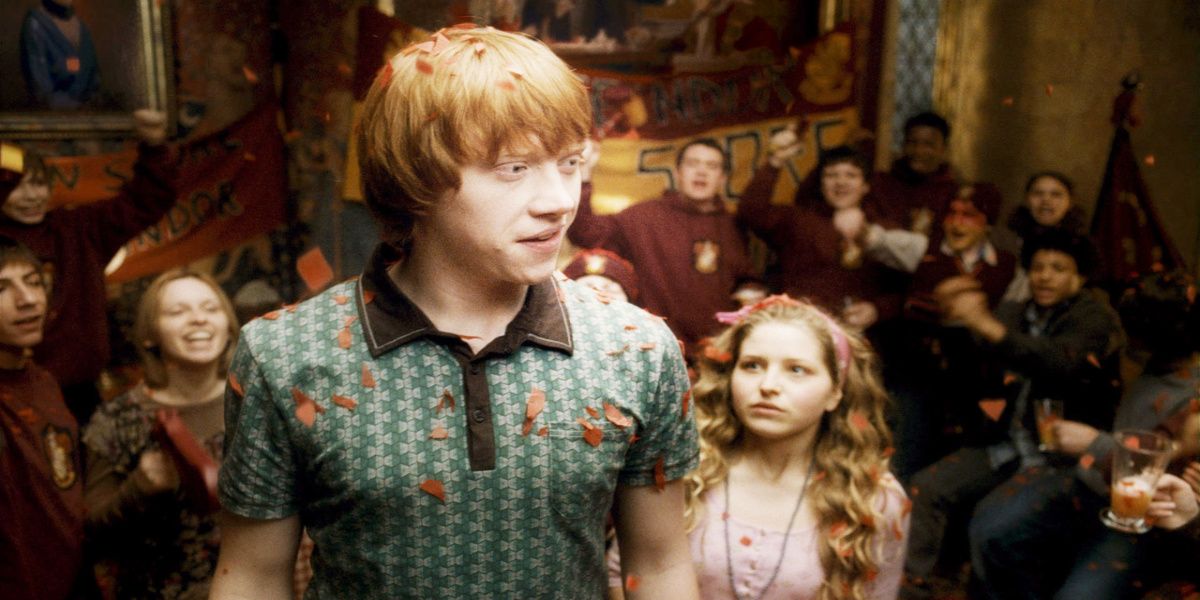 Ron Weasley and Lavender Brown in the Half Blood Prince