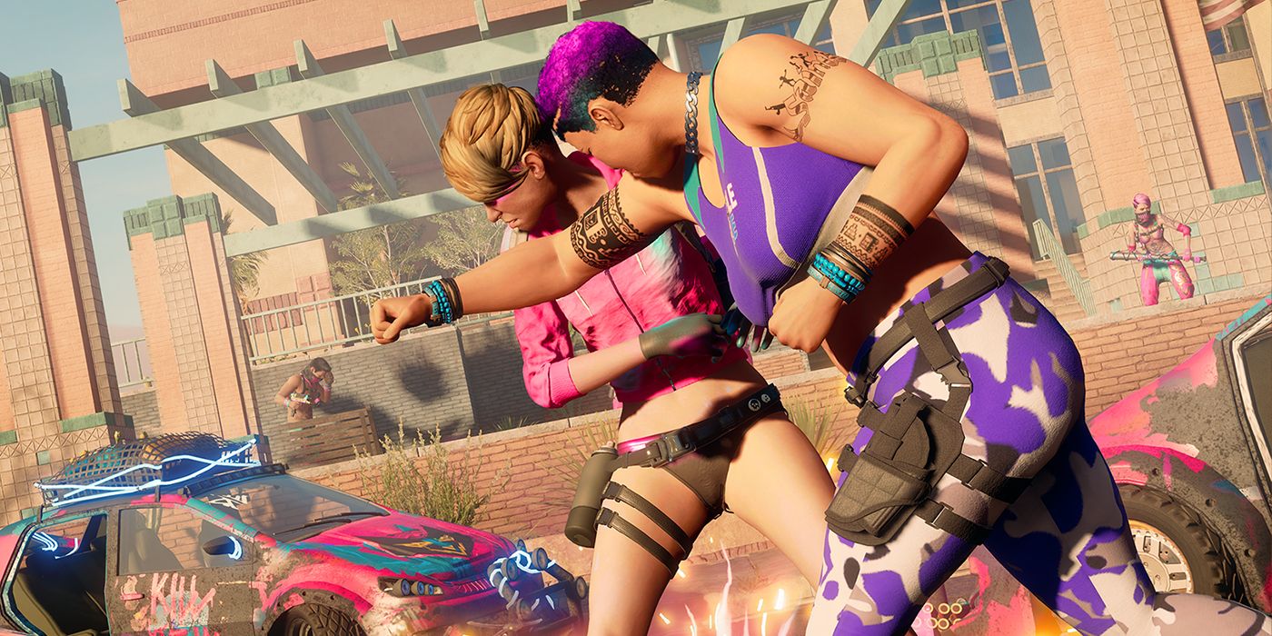 A gang fight in the Saints Row reboot.