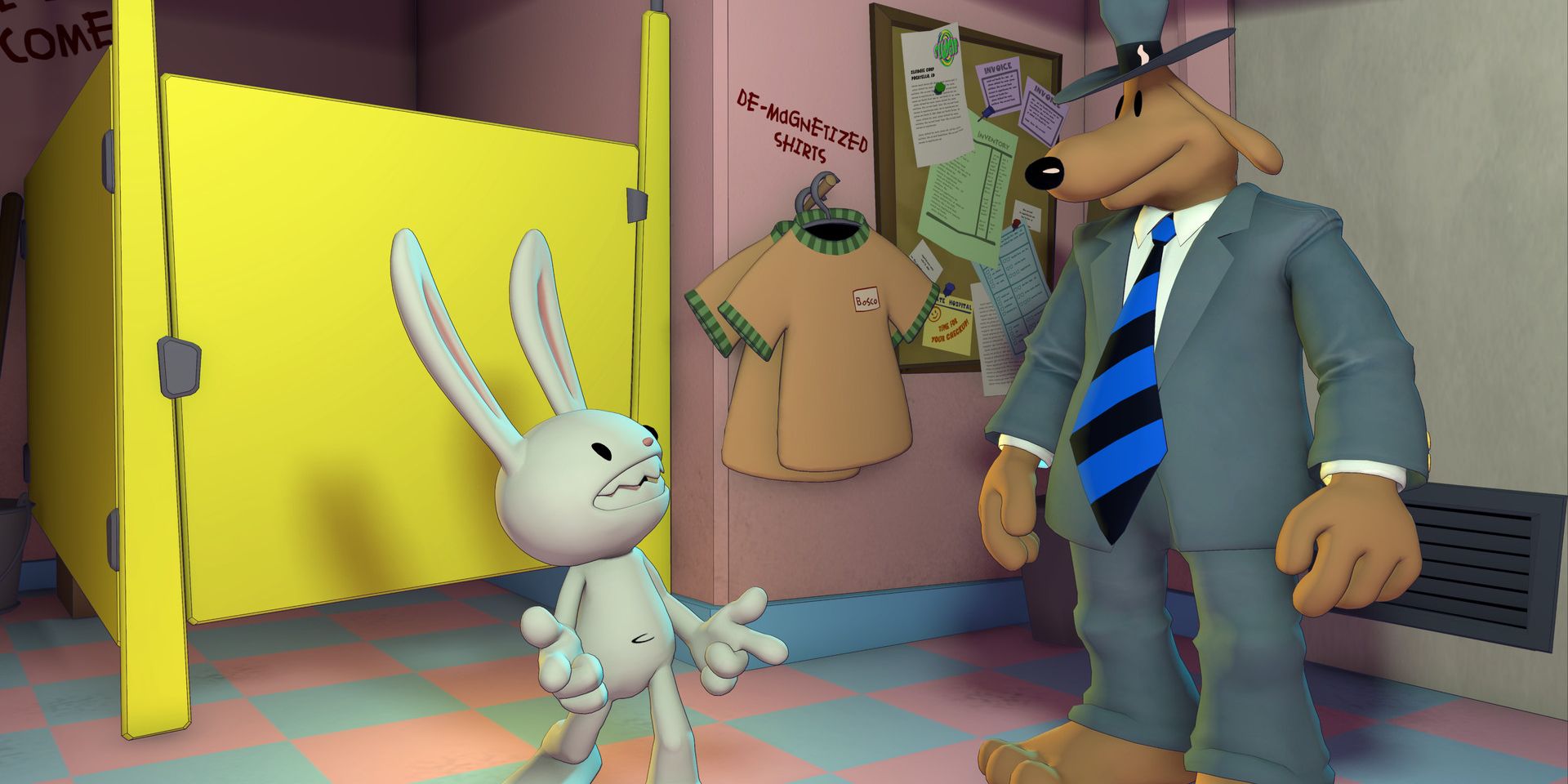 Sam and Max conversing in Sam & Max Beyond Time and Space Remastered