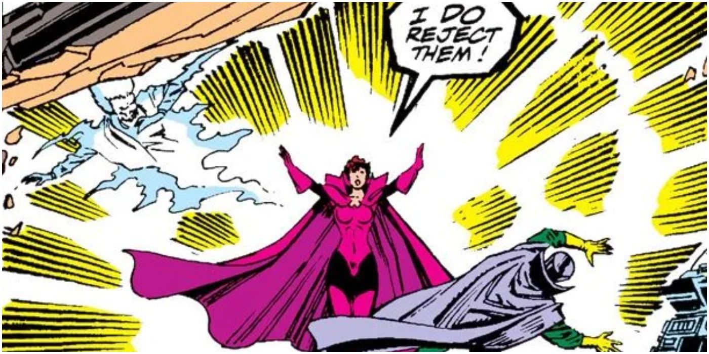 Scarlet Witch rejects Immortus in Marvel Comics