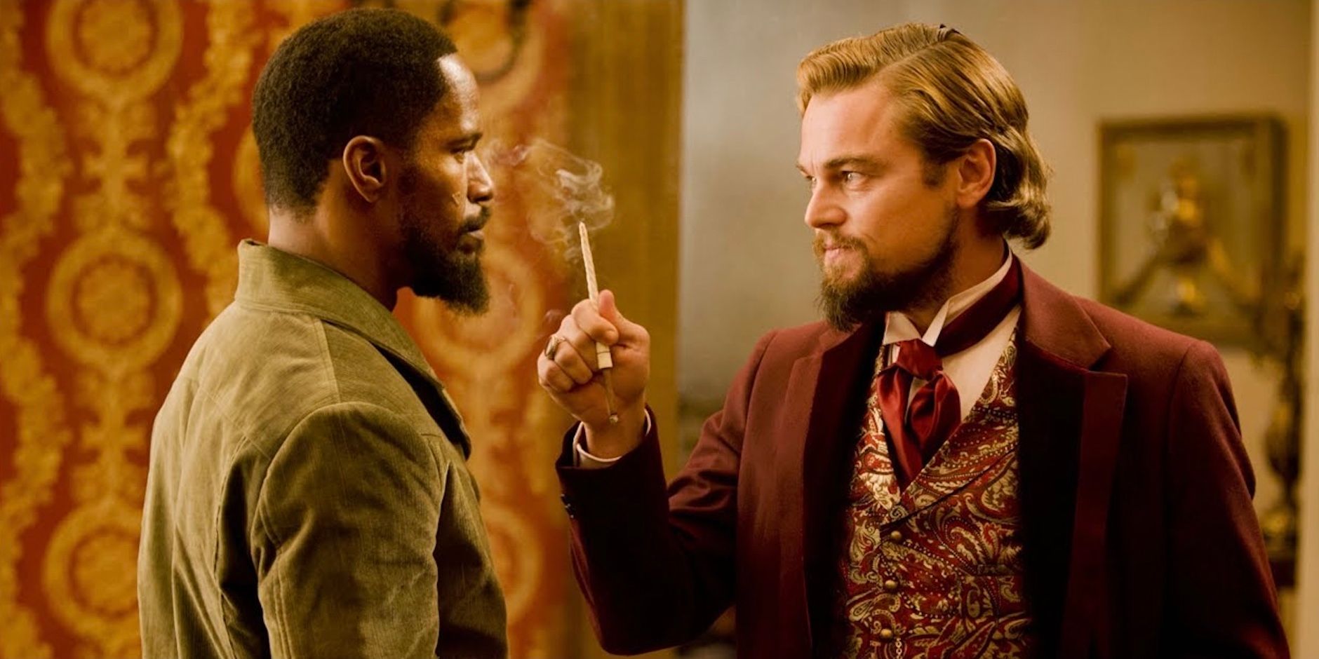 Leonardo DiCaprio and Jamie Foxx in 2012's Django Unchained