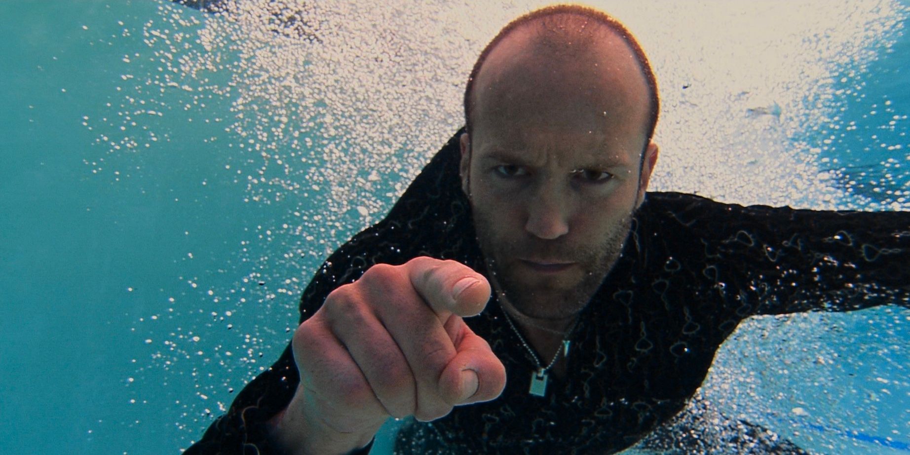 Jason Statham underwater in Crank 