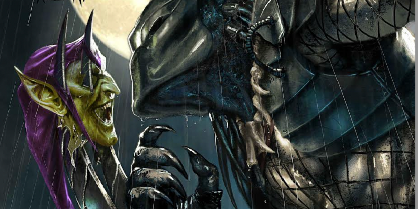 Spider-Man’s Green Goblin is the Predator’s Latest Victim in Marvel Variant