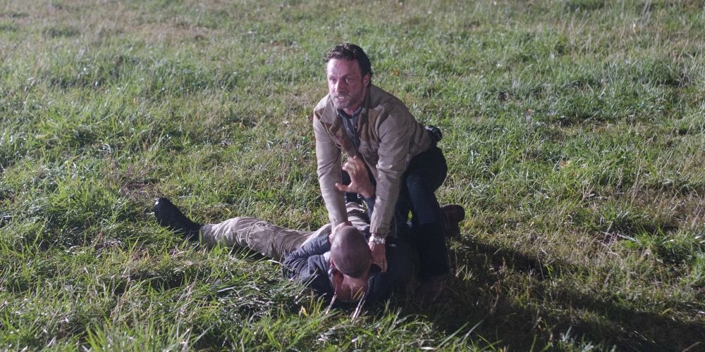 Rick Grimes kills Shane Walsh in The Walking Dead