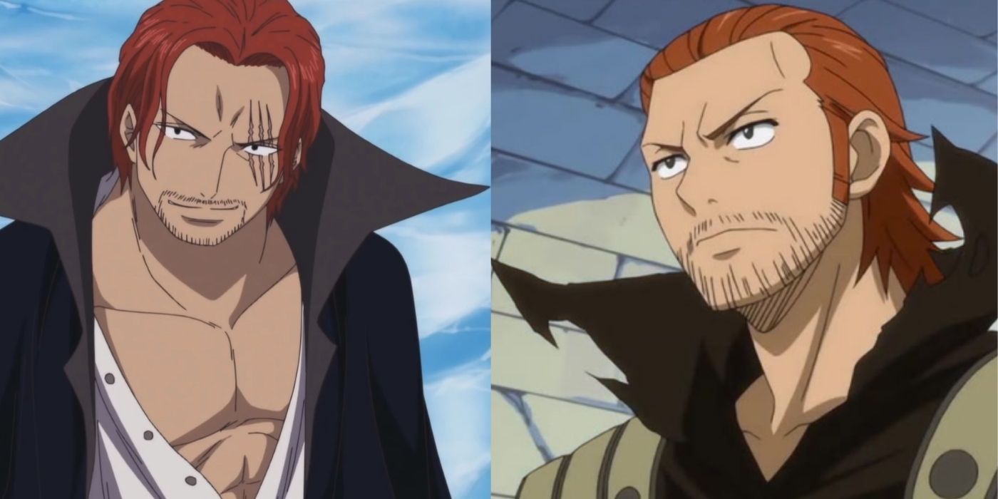 Shanks from One Piece and Gildarts Clive from Fairy Tail