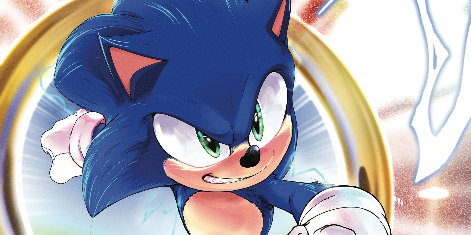 The comic cover of the prequel to the Sonic 2 movie