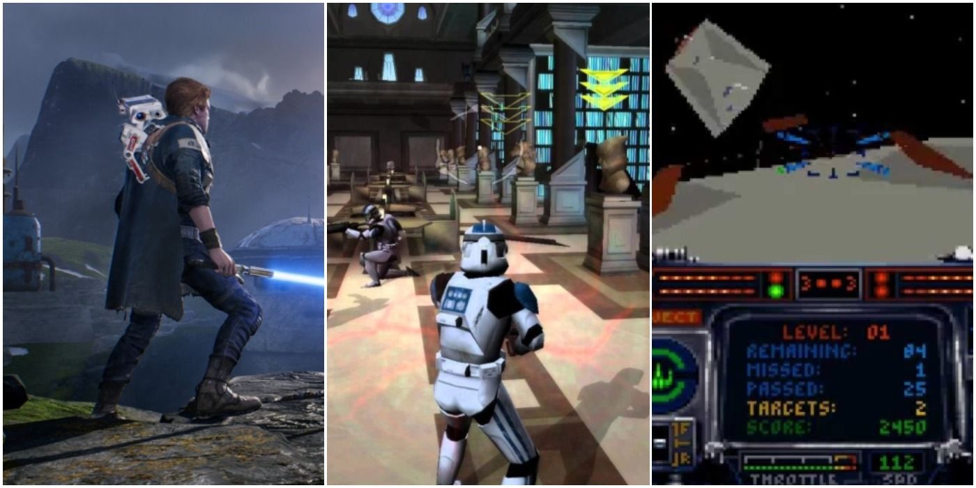 Star Wars games set between Episodes III and IV list featured image Jedi Fallen Order Battlefront II X-Wing