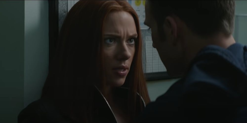 Black Widow tells Steve about the Winter Soldier in Captain America: The Winter Soldier