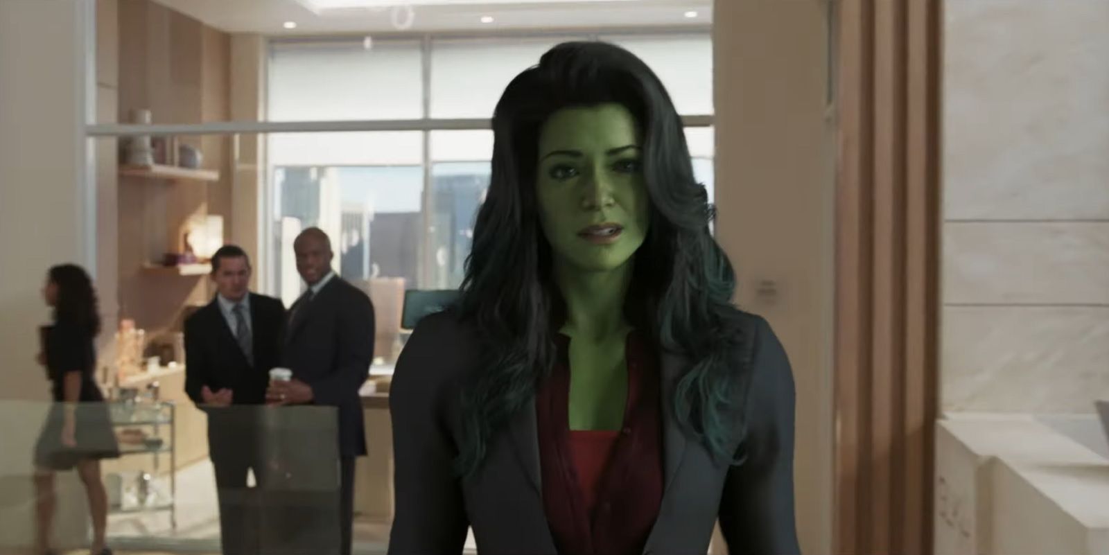 Tatiana Maslany She-Hulk Jennifer Walters Bad CGI screengrab