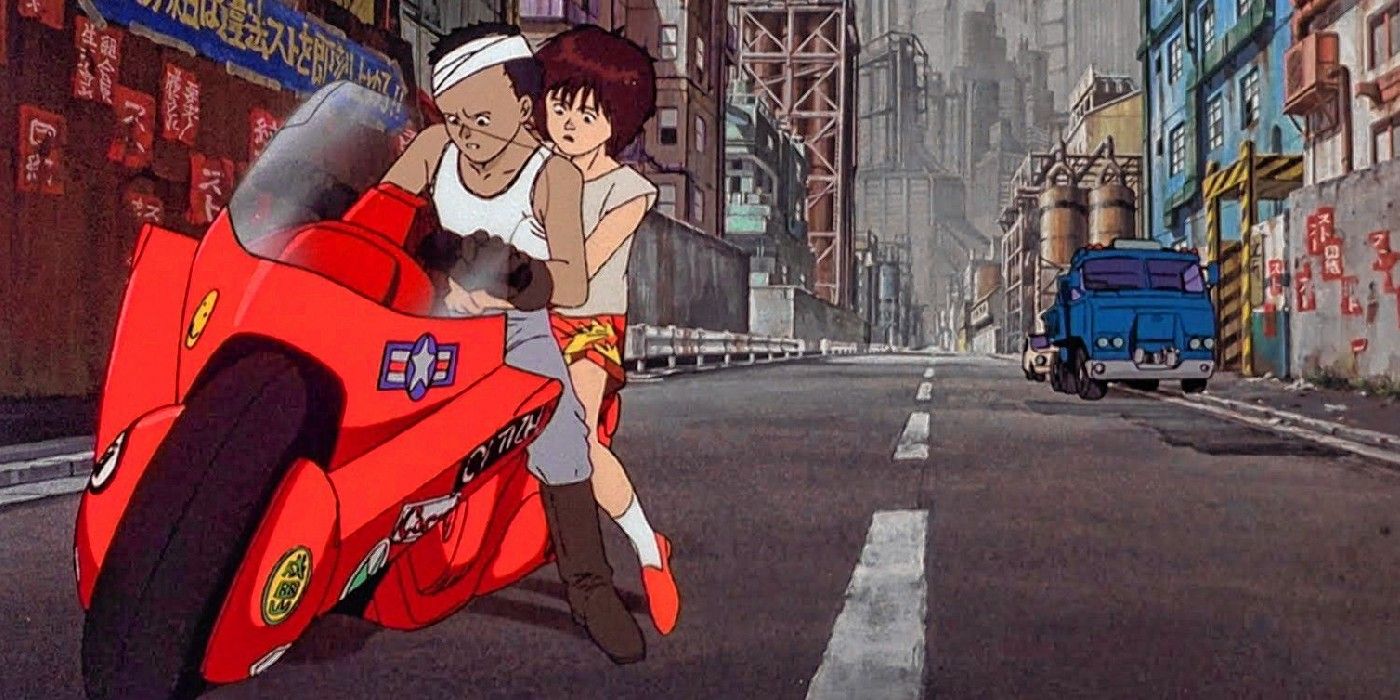 Tetsuo Steals Kanedas Bike In Akira