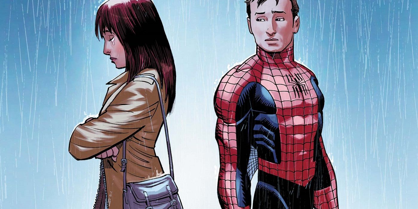 The Amazing Spider-Man and Mary Jane breaking up
