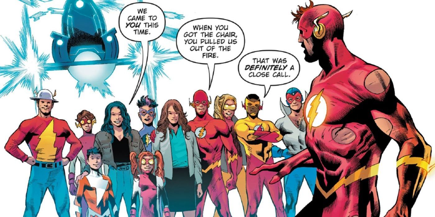 An image of The Flash Family Reunion from DC Comics