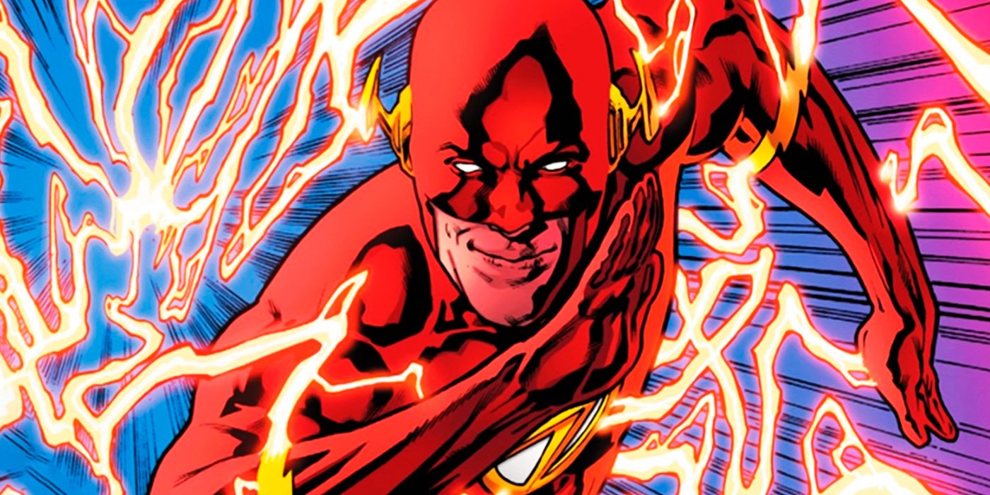 Wally West corriendo a través de Speed ​​​​Force como The Flash