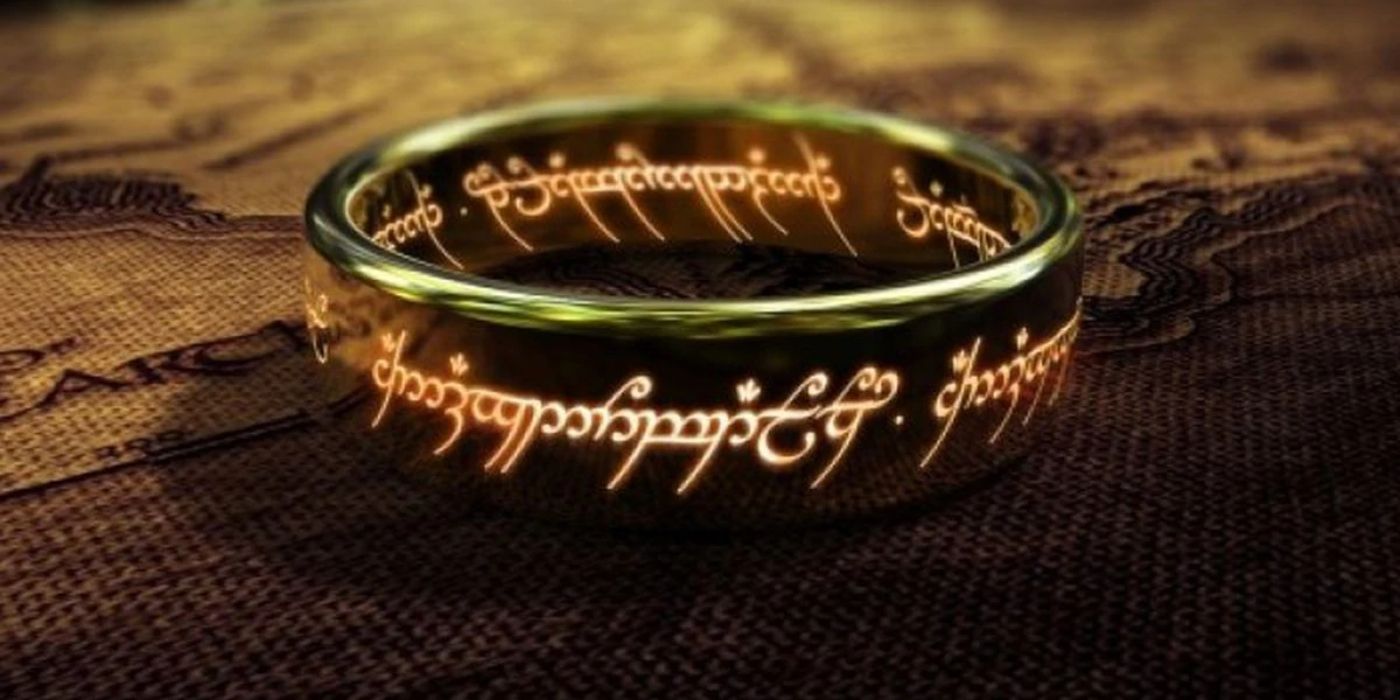 The Ring in the Lord of the Rings: An image of the One Ring glowing while resting on a map of Middle-earth.
