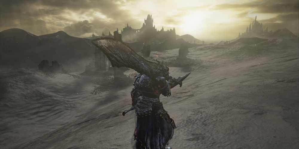 Le désert à la fin du DLC Ringed City Dark Souls III