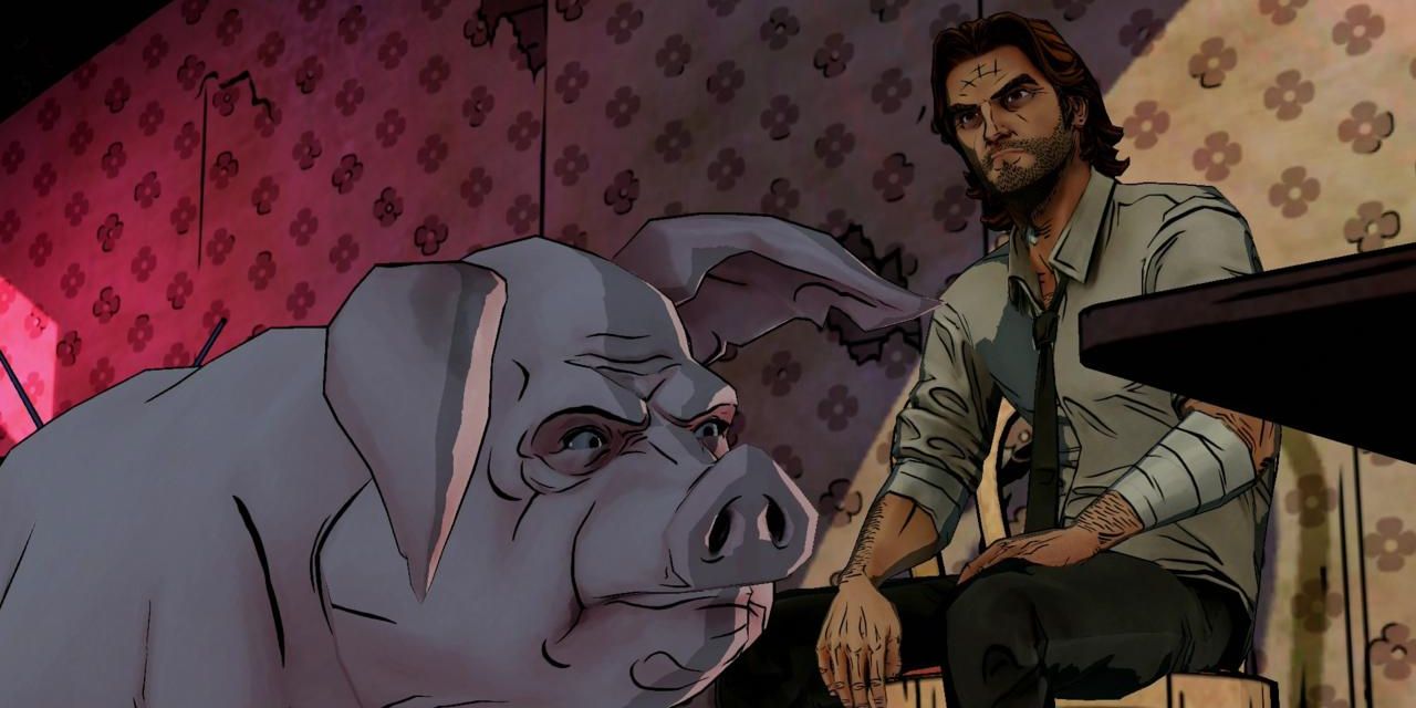 Colin and Bigby Wolf discuss the events in The Wolf Among Us