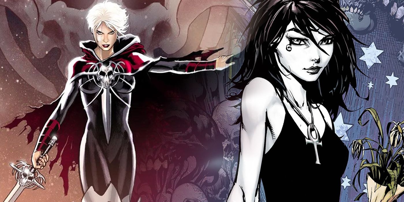 Phyla-Vell as Martyr and Death of the Endless split image