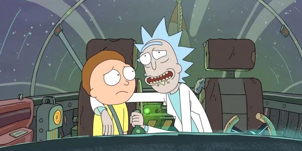 Rick and Morty drunk
