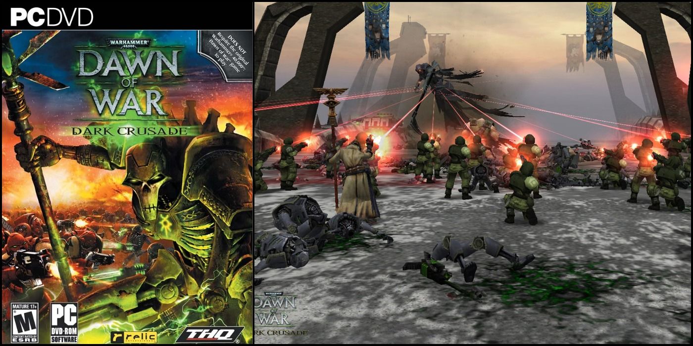 Warhammer 40,000 Dawn Of War Dark Crusade cover and gameplay