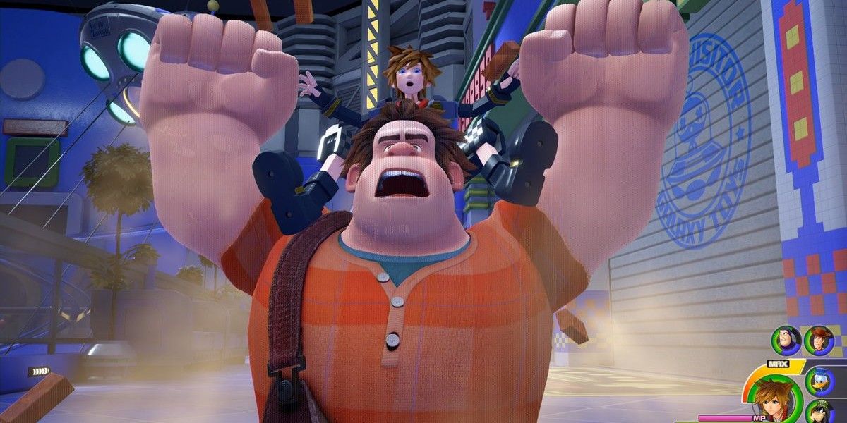 Wreck-It-Ralph está ao lado de Sora de Kingdom Hearts