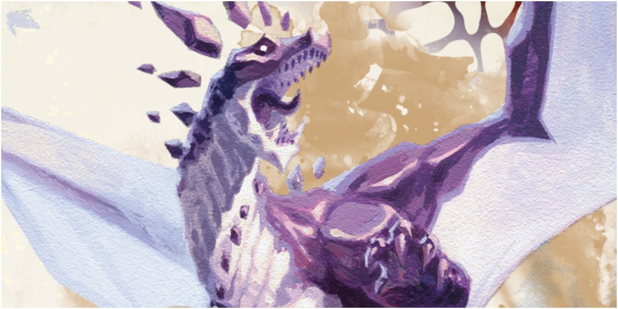 An amethyst dragon wielding psionics in DnD