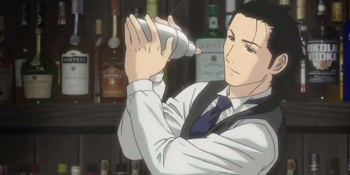 Mixing drinks in the anime Bartender
