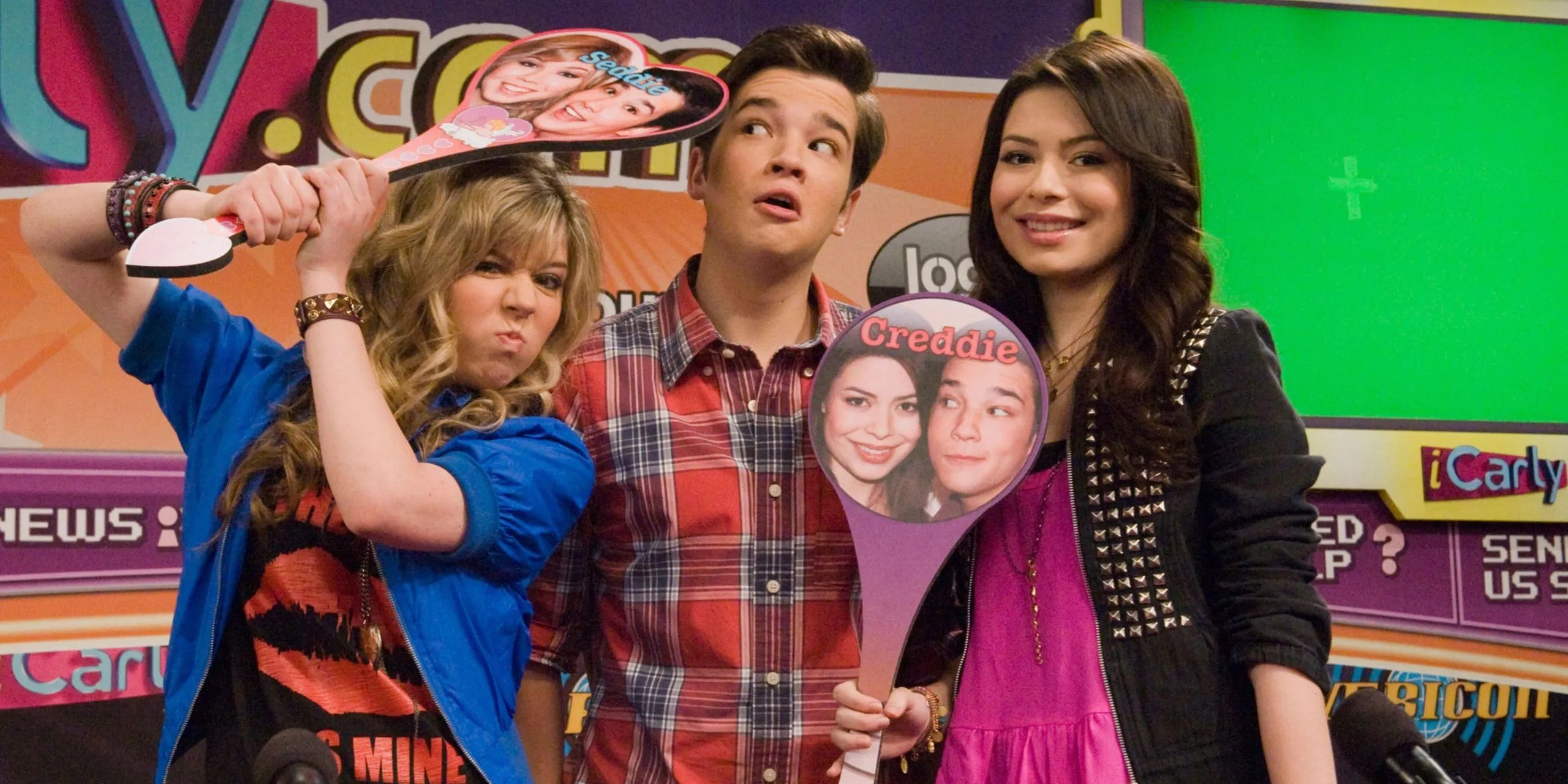 Carly, Sam, and Freddi from iCarly.